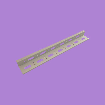 Matte white cable tray.